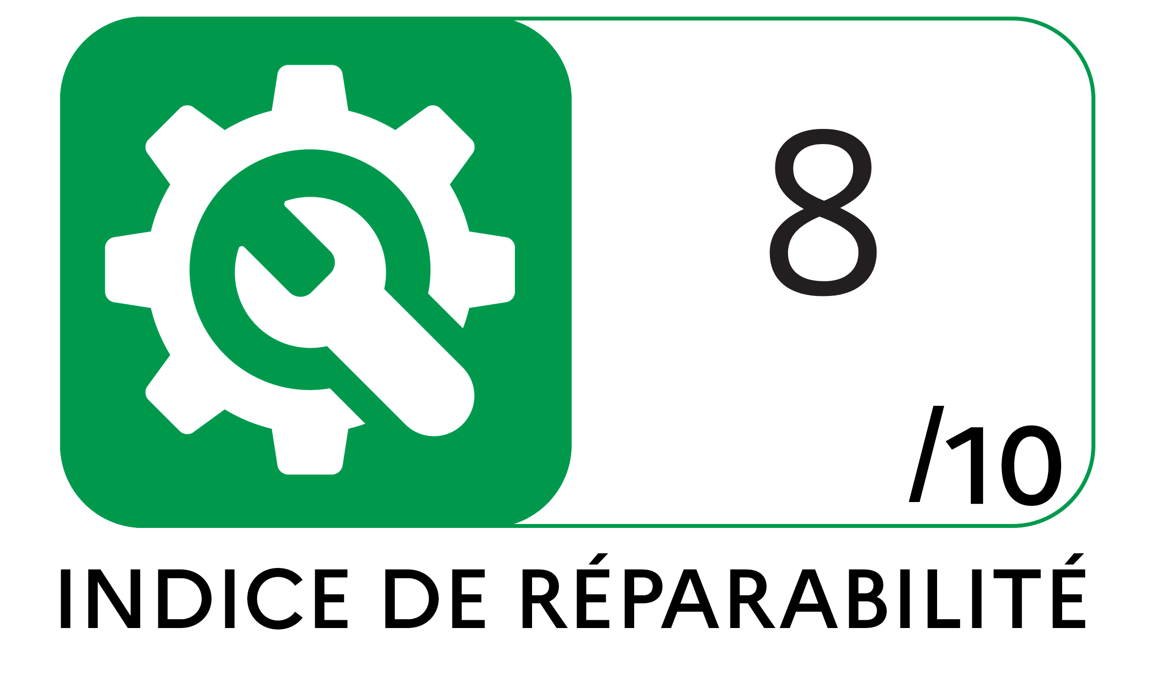 Logo de l'indice de réparabilité Logo de l'indice de réparabilité