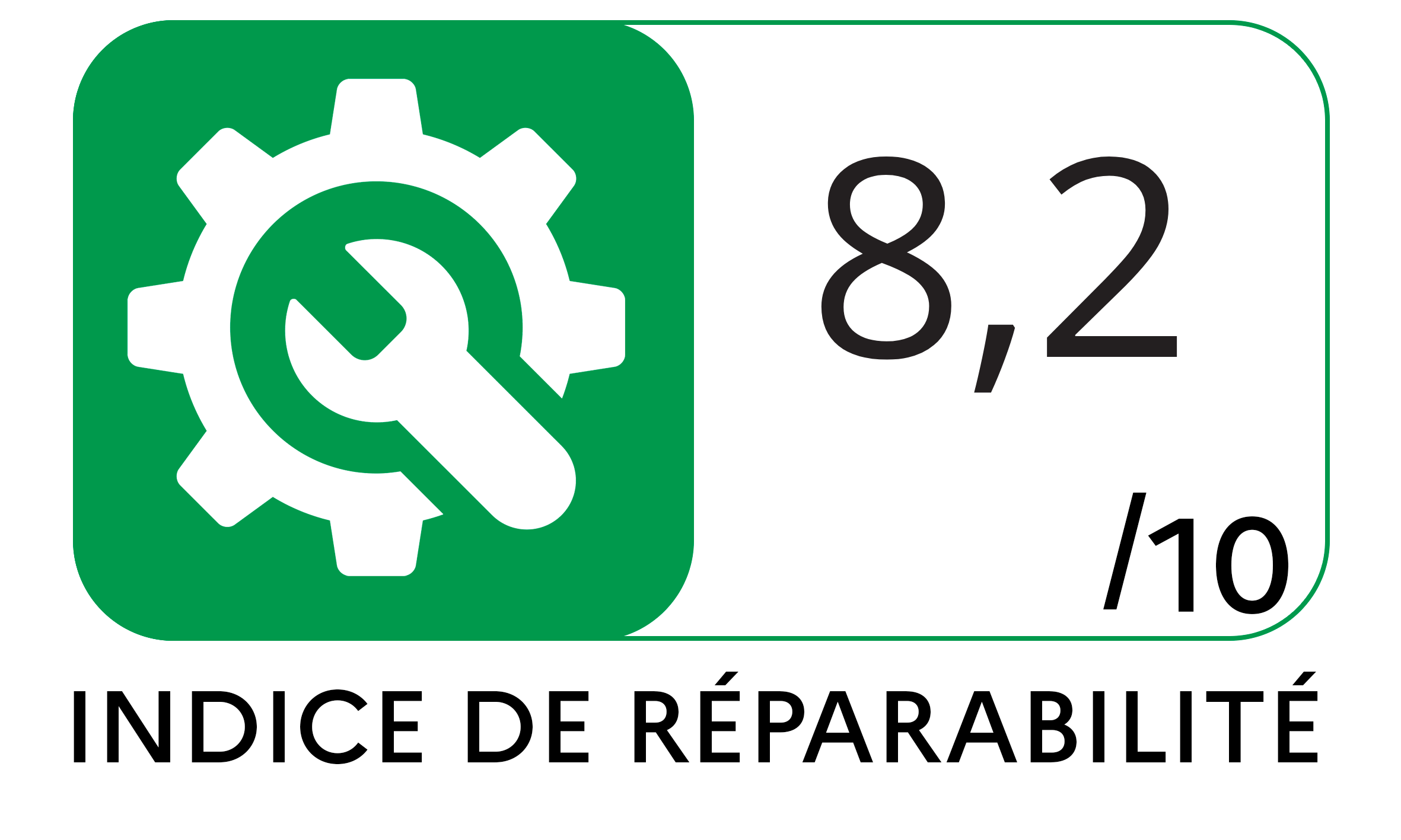 Logo de l'indice de réparabilité Logo de l'indice de réparabilité