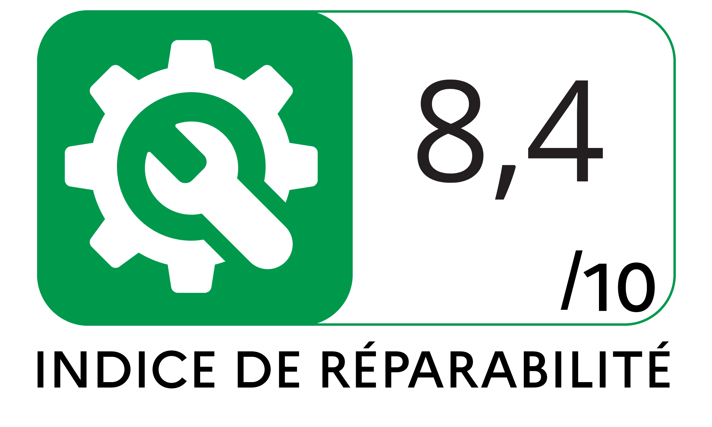 Logo de l'indice de réparabilité Logo de l'indice de réparabilité