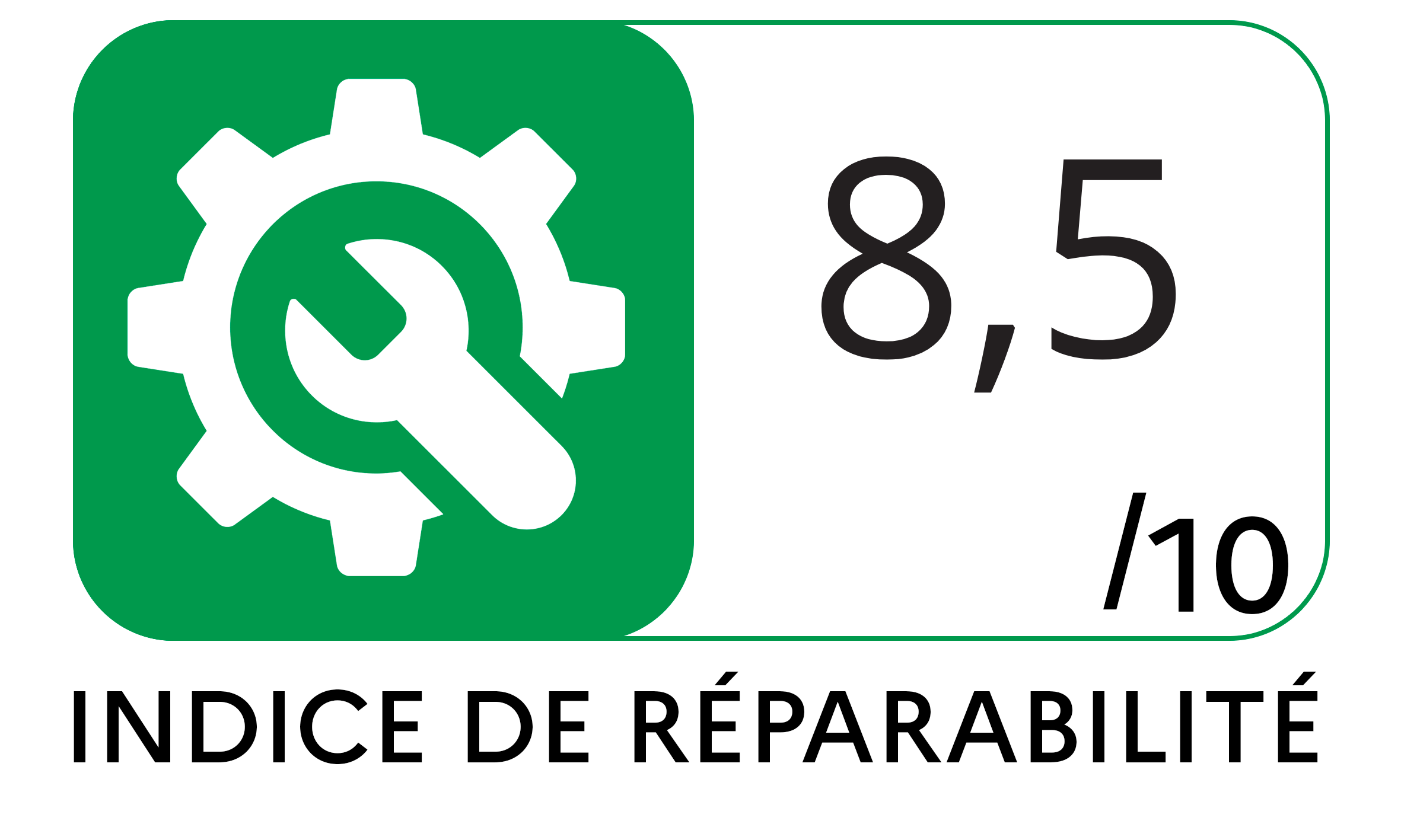 Logo de l'indice de réparabilité Logo de l'indice de réparabilité