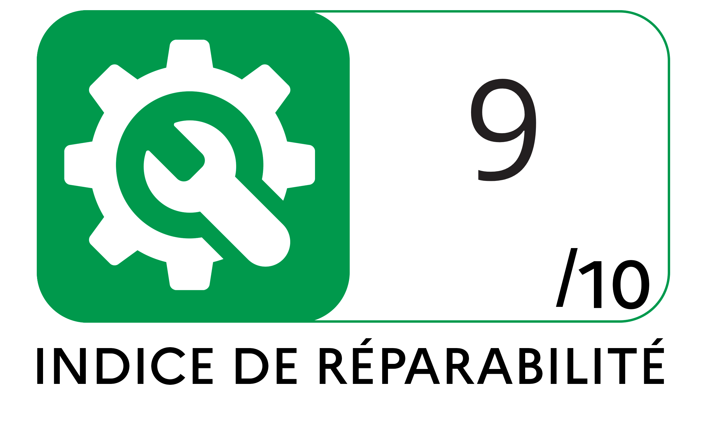 Logo de l'indice de réparabilité Logo de l'indice de réparabilité