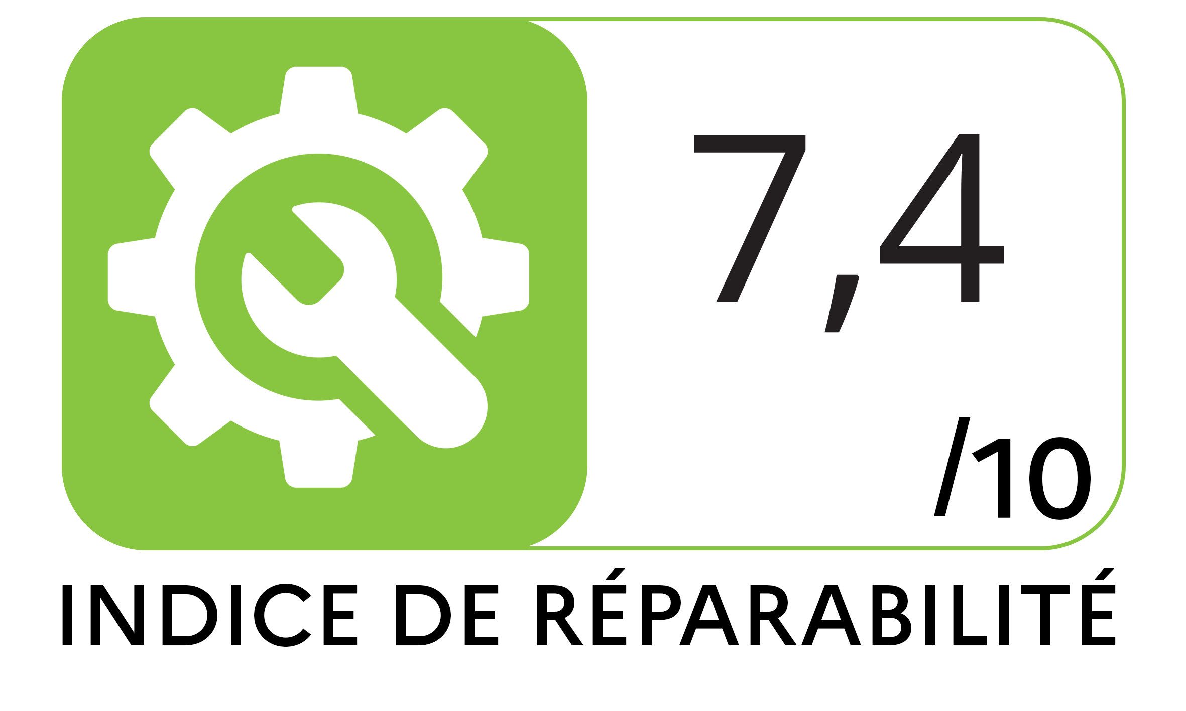 Logo de l'indice de réparabilité Logo de l'indice de réparabilité
